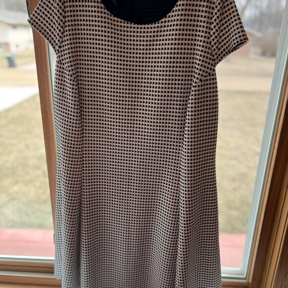 Black and White Checkered Plus Size Dress - Picture 1 of 4